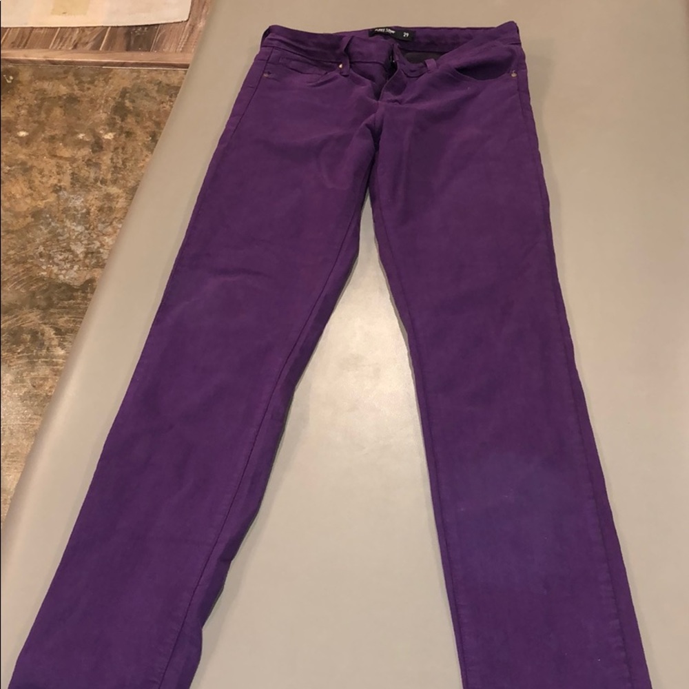 Purple jeans!